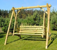Wooden Swing Seat Bench With