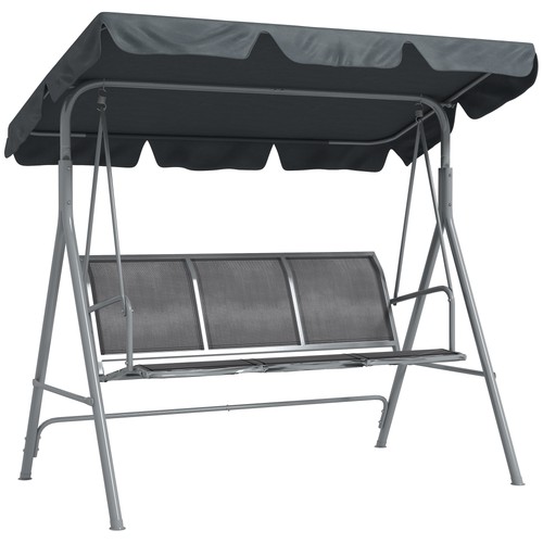 Outsunny metal swing chair - metal,