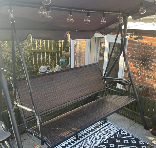 Rattan swing chair large - swing,