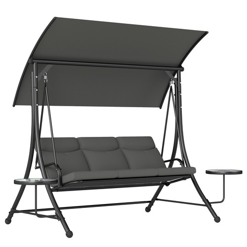 Outsunny seat garden swing - outsunny, 3